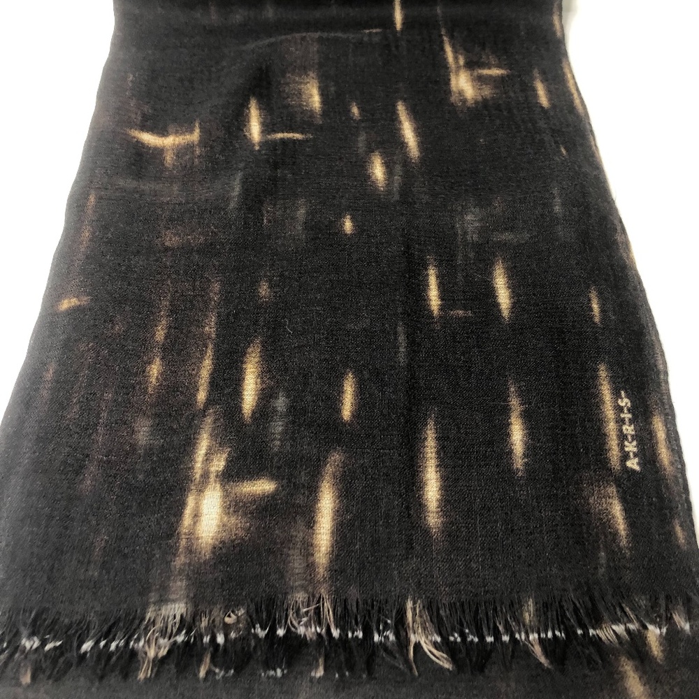 Akris Black Multicolored Abstract Scarf - Picture 3 of 10
